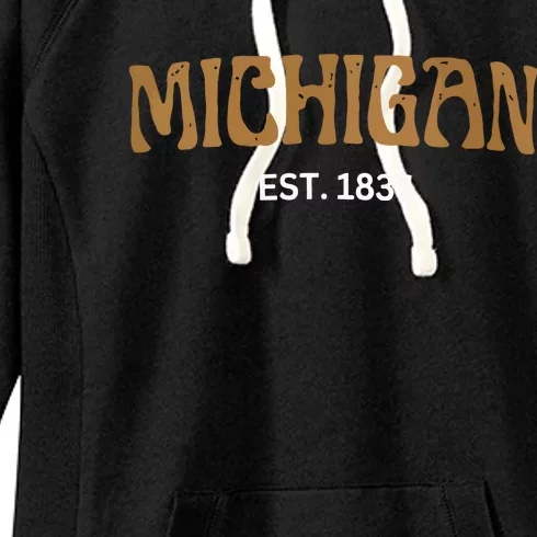 Retro Michigan Women's Fleece Hoodie