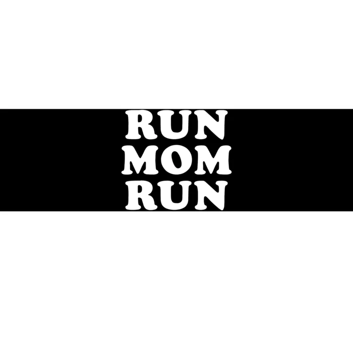 Run Mom Run Marathon Running Spectator Bumper Sticker