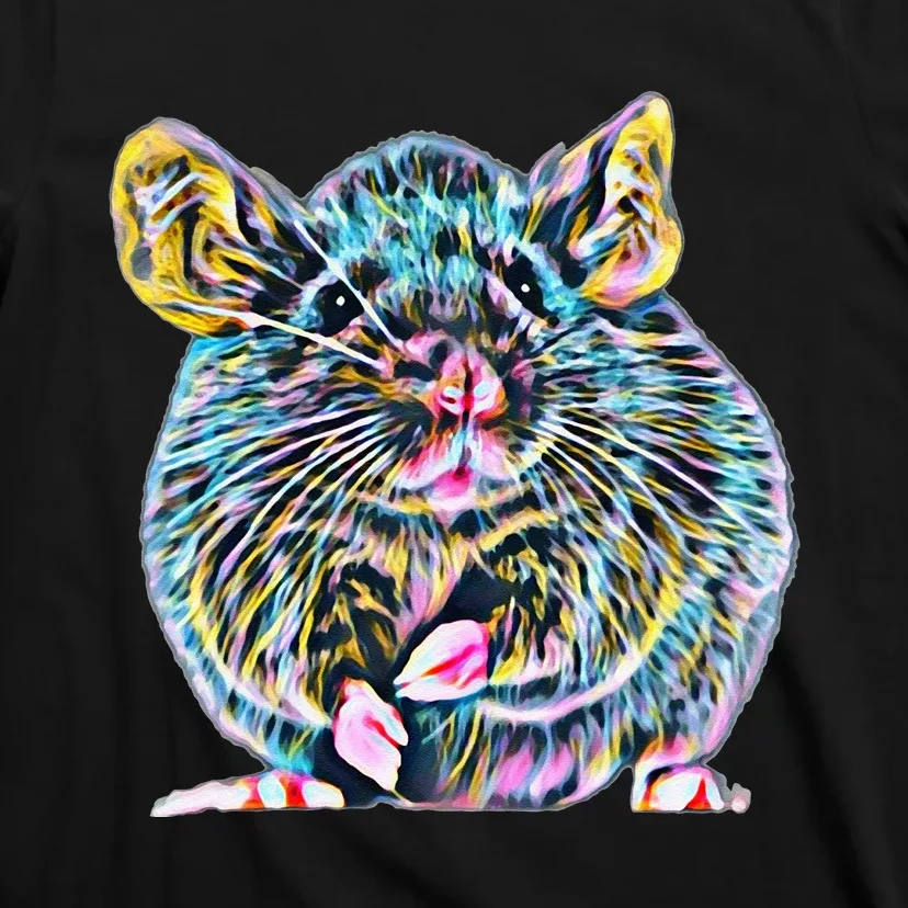 Rat Motif Rodent Cute Rat In Hand Cheese Pet Rats T-Shirt