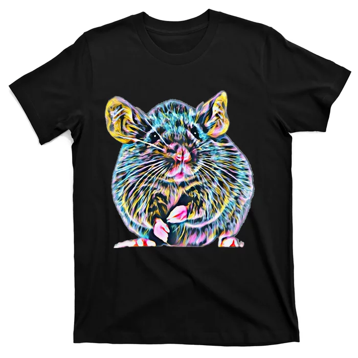 Rat Motif Rodent Cute Rat In Hand Cheese Pet Rats T-Shirt