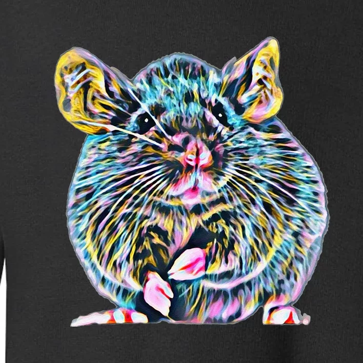 Rat Motif Rodent Cute Rat In Hand Cheese Pet Rats Toddler Sweatshirt