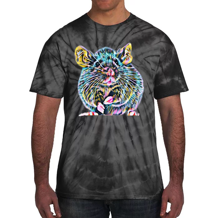 Rat Motif Rodent Cute Rat In Hand Cheese Pet Rats Tie-Dye T-Shirt