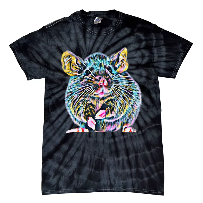 Rat Motif Rodent Cute Rat In Hand Cheese Pet Rats Tie-Dye T-Shirt