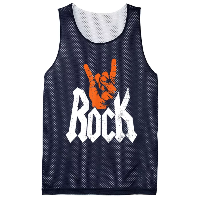 Rock Music Rock Music Lover Mesh Reversible Basketball Jersey Tank