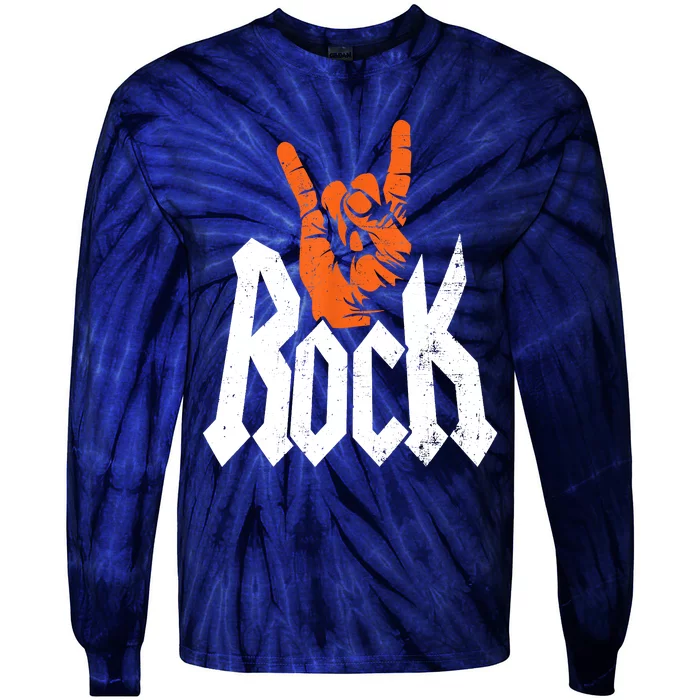 Rock Music Rock Music Lover Tie-Dye Long Sleeve Shirt