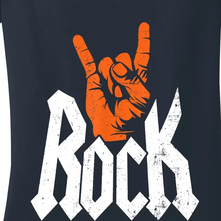 Rock Music Rock Music Lover Women's V-Neck T-Shirt