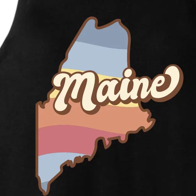 Retro Maine Ladies Tri-Blend Wicking Tank