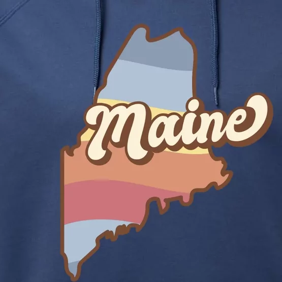 Retro Maine Performance Fleece Hoodie