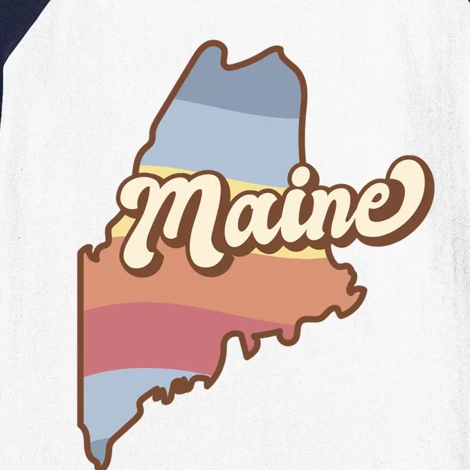 Retro Maine Baseball Sleeve Shirt