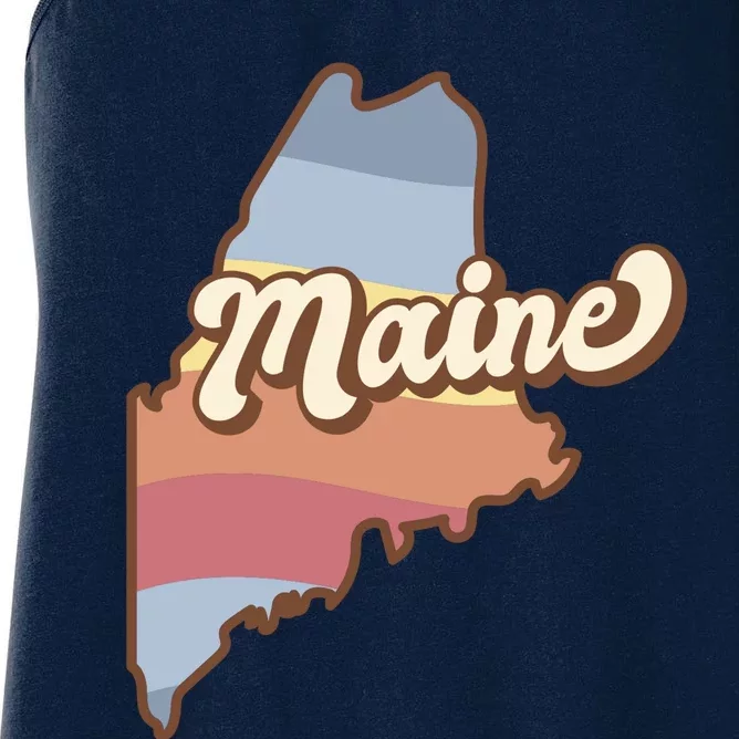 Retro Maine Women's Racerback Tank