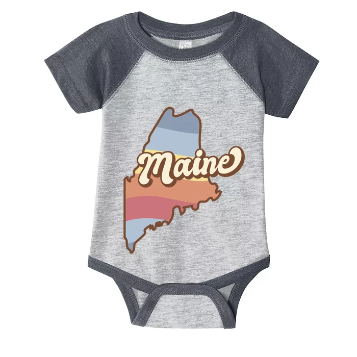 Retro Maine Infant Baby Jersey Bodysuit