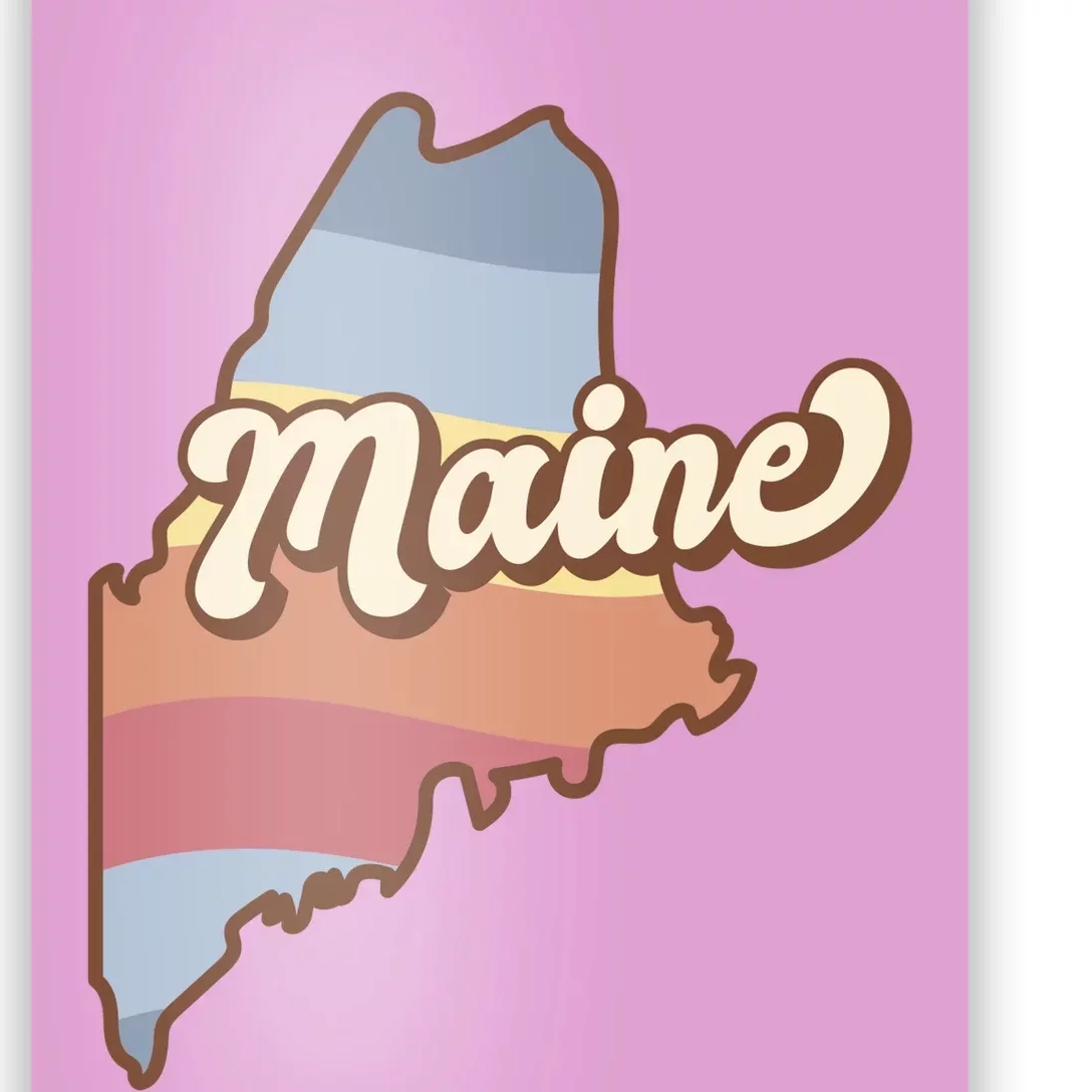 Retro Maine Poster