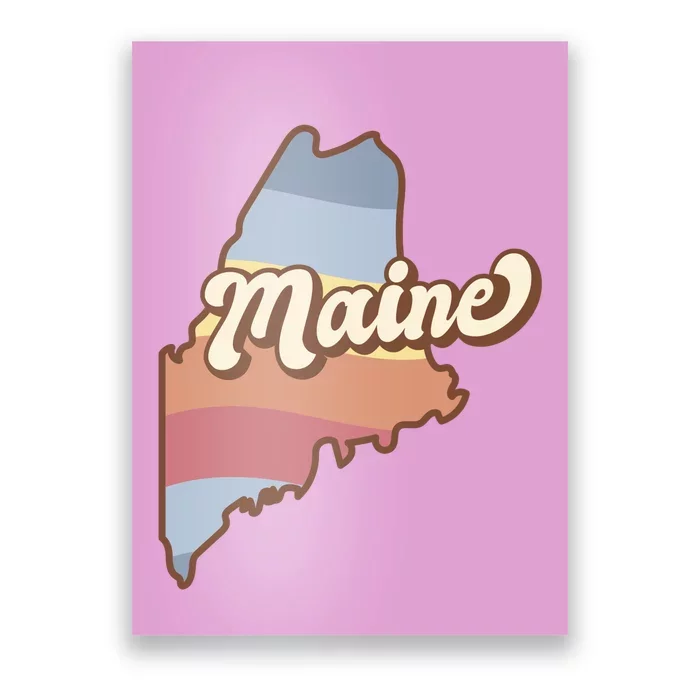 Retro Maine Poster