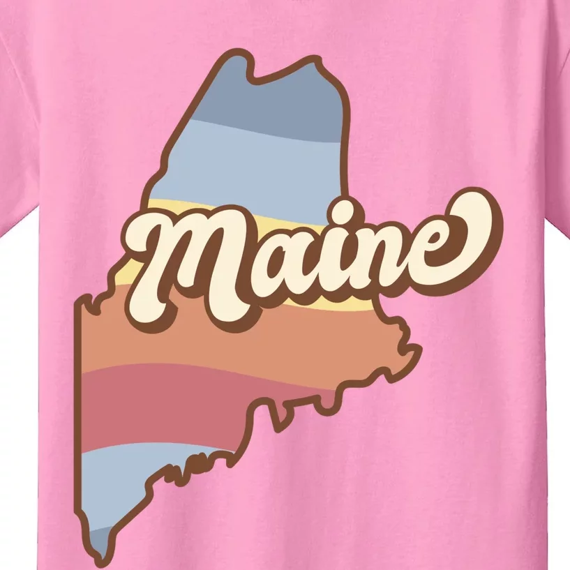 Retro Maine Kids T-Shirt