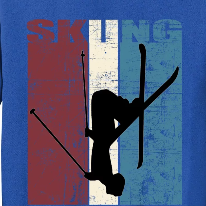 Red Mountain Retro Skiing Ski Great Gift Tall Sweatshirt