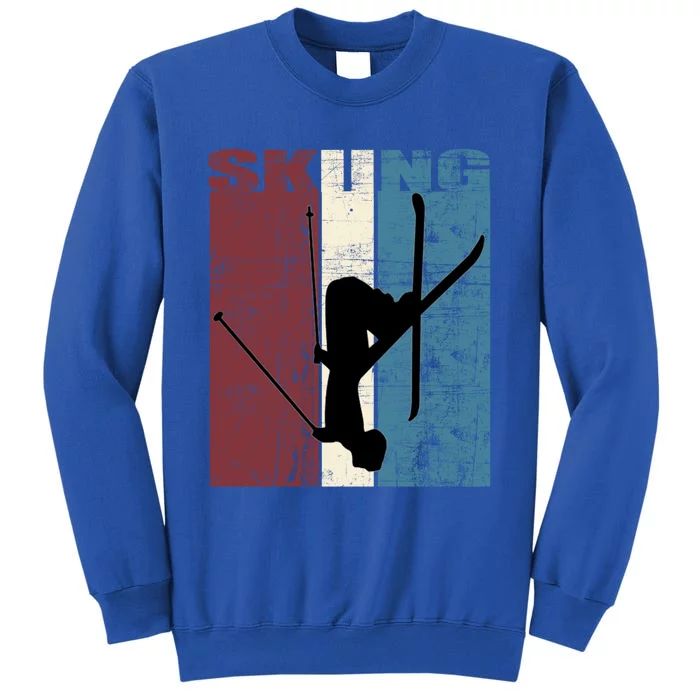 Red Mountain Retro Skiing Ski Great Gift Tall Sweatshirt