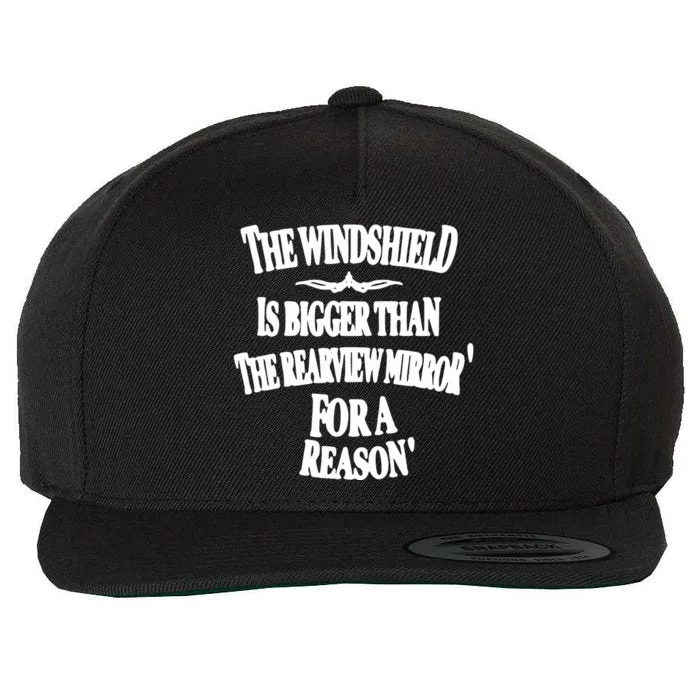 Rearview Mirror Wool Snapback Cap