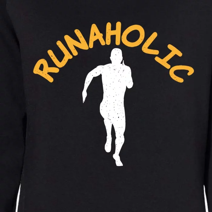 Runaholic Marathon Runner Cool Gift Womens California Wash Sweatshirt