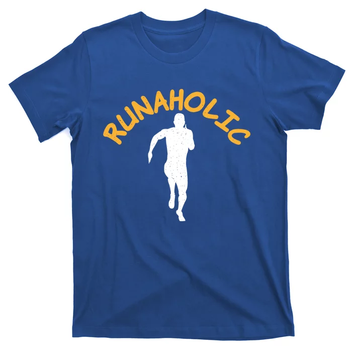 Runaholic Marathon Runner Cool Gift T-Shirt