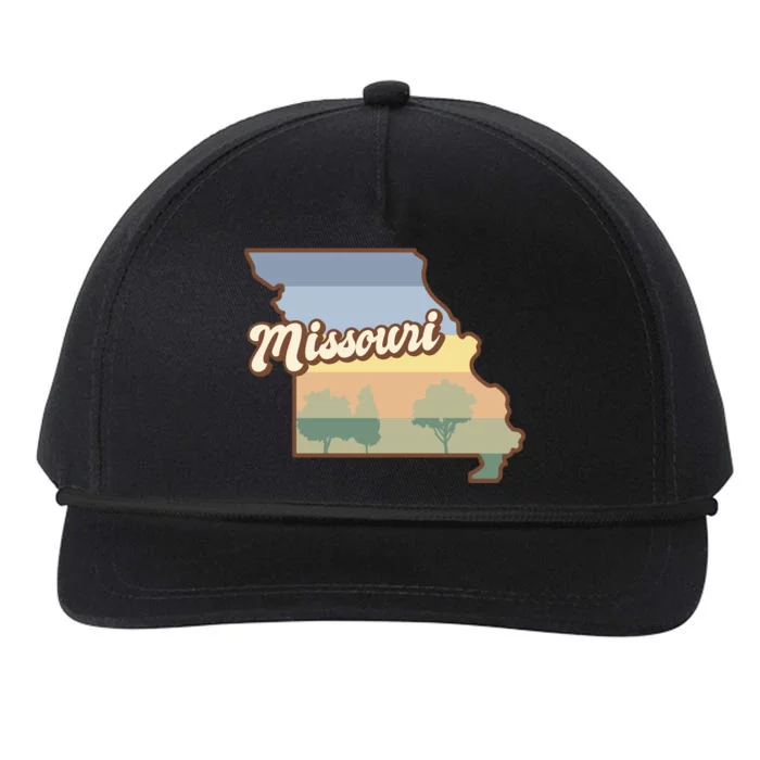 Retro Missouri Snapback Five-Panel Rope Hat