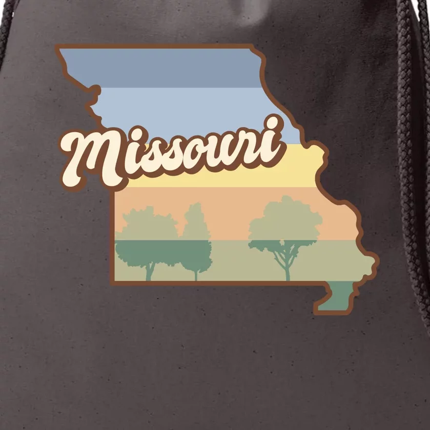 Retro Missouri Drawstring Bag