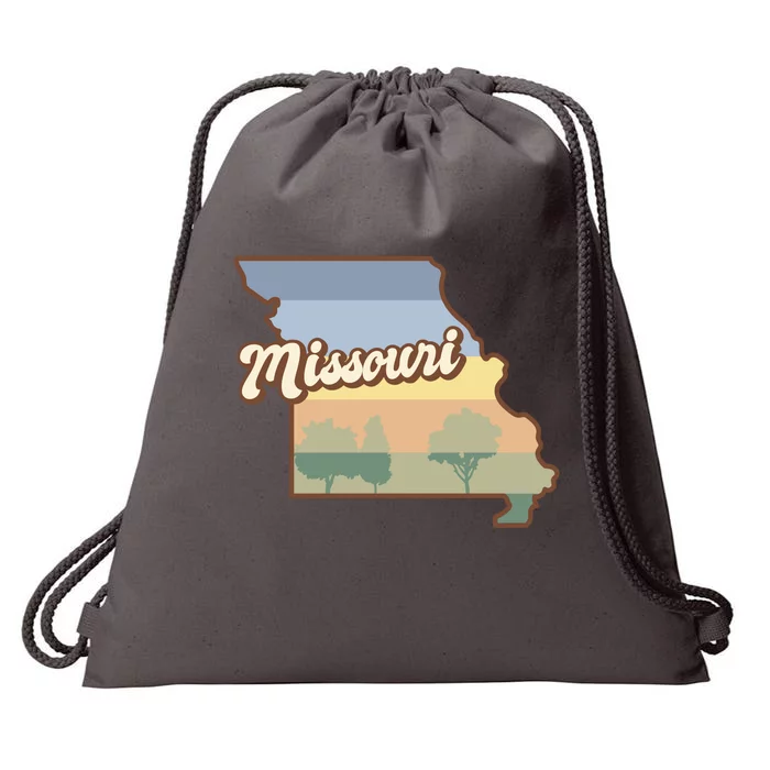 Retro Missouri Drawstring Bag