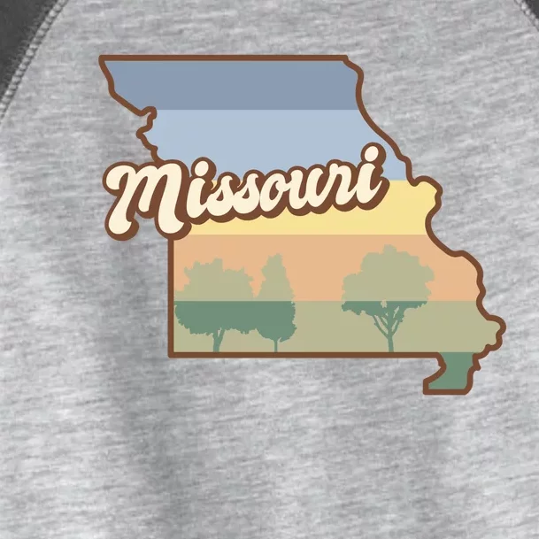 Retro Missouri Toddler Fine Jersey T-Shirt