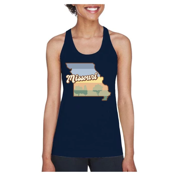 Retro Missouri Women's Racerback Tank