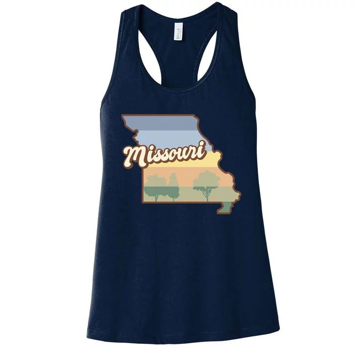 Retro Missouri Women's Racerback Tank