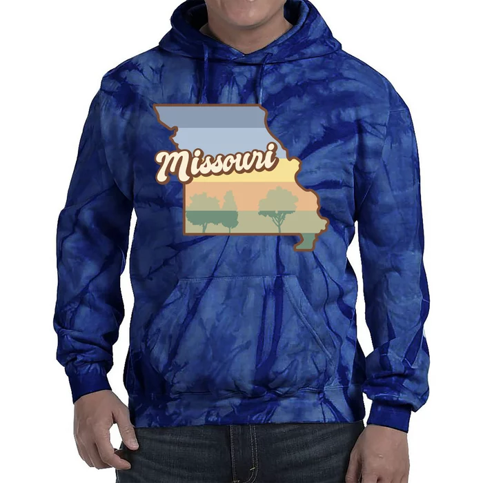 Retro Missouri Tie Dye Hoodie