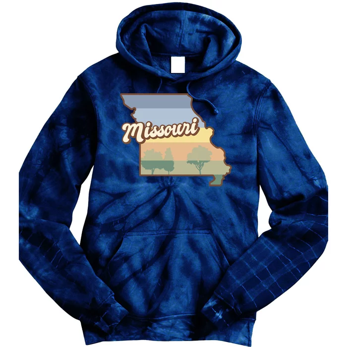 Retro Missouri Tie Dye Hoodie