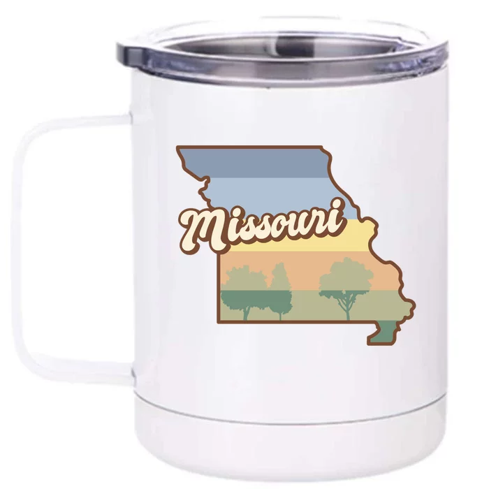 Retro Missouri Front & Back 12oz Stainless Steel Tumbler Cup