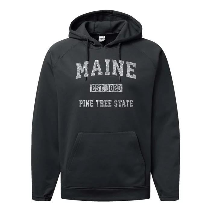 Retro Maine Performance Fleece Hoodie