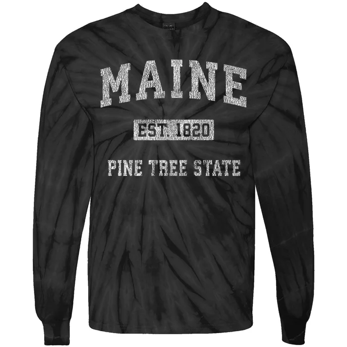 Retro Maine Tie-Dye Long Sleeve Shirt