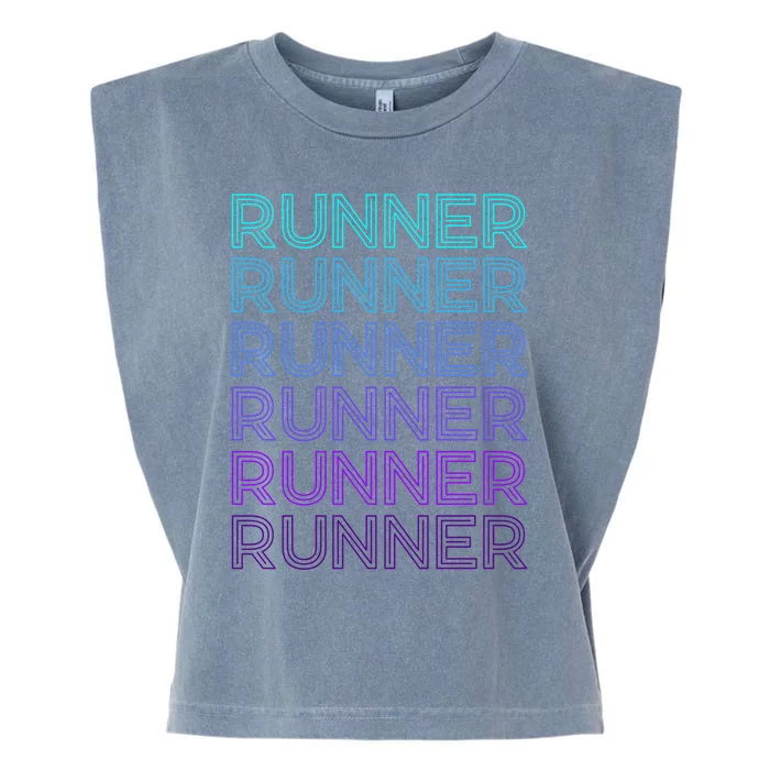 Runner Marathon Running Retro Gift Garment-Dyed Women's Muscle Tee