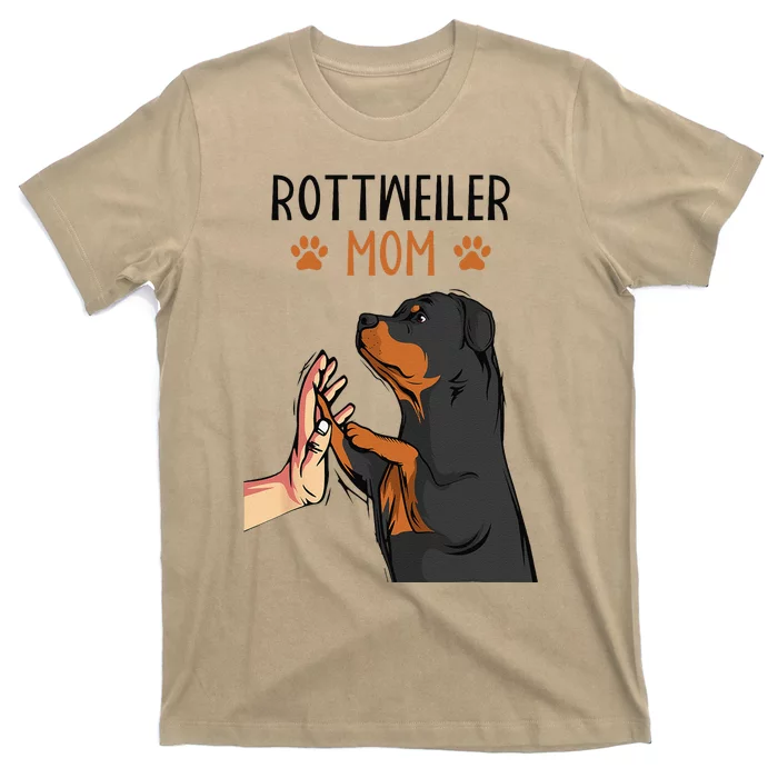 Rottweiler Mom Rottie Dog Mama Funny Mothers Day T-Shirt