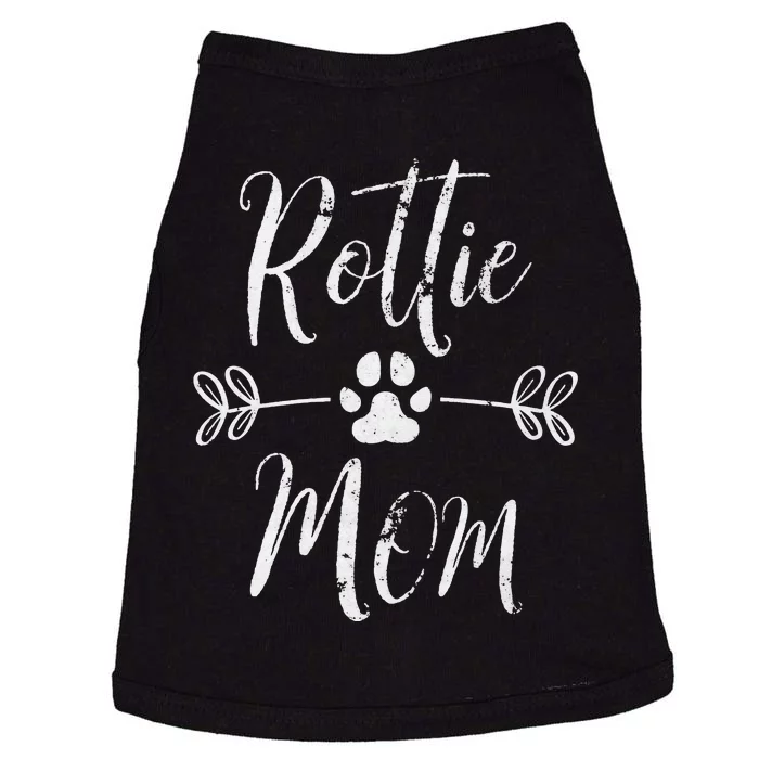 Rottie Mom Rottweiler Lover Owner Funny Dog Mom Doggie Tank