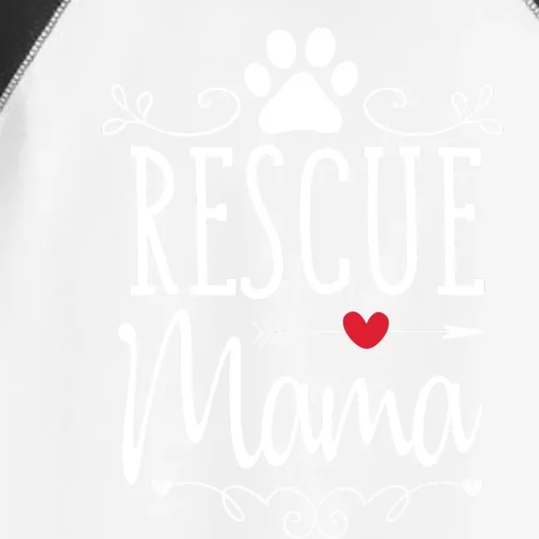 Rescue Mama Rescue Dog Lover Outfit Rescue Mom Gift Toddler Fine Jersey T-Shirt