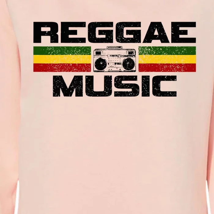 Reggae Music Rastafari Rasta Jamaica Gift Womens California Wash Sweatshirt