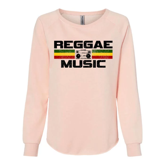 Reggae Music Rastafari Rasta Jamaica Gift Womens California Wash Sweatshirt