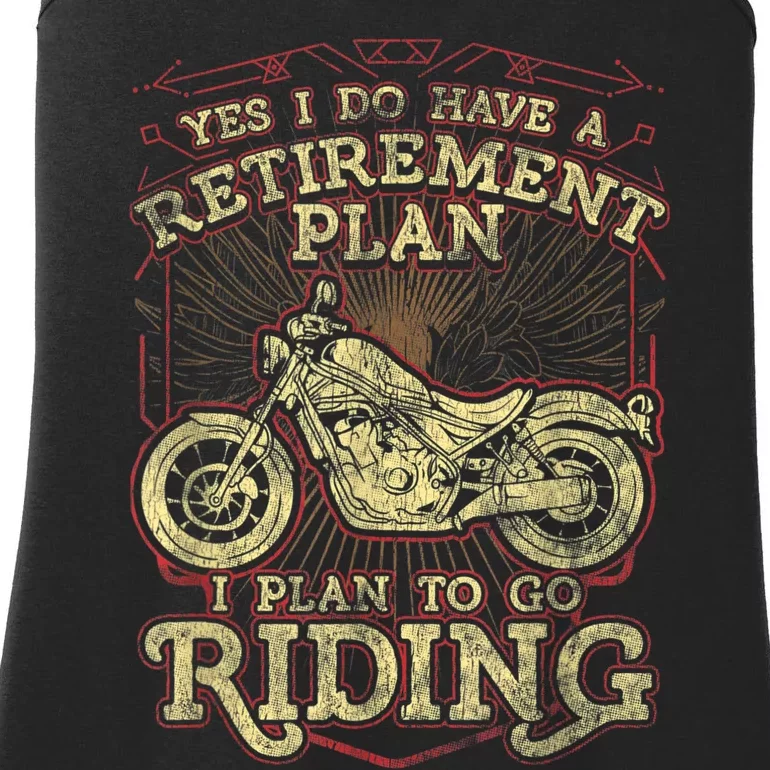 Retirement Motorcycle Riders Biker Ladies Essential Tank