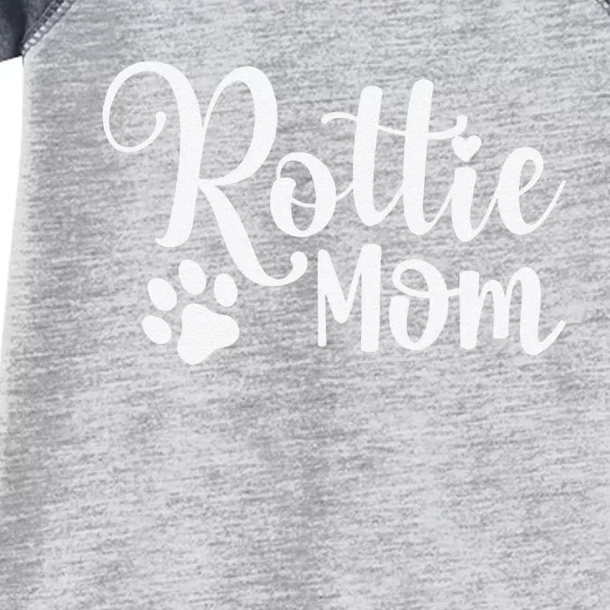 Rottie Mom Rottweiler Dog Funny Rottie Mama Infant Baby Jersey Bodysuit