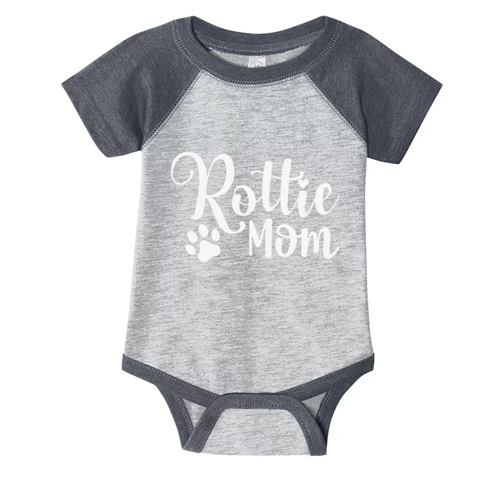 Rottie Mom Rottweiler Dog Funny Rottie Mama Infant Baby Jersey Bodysuit