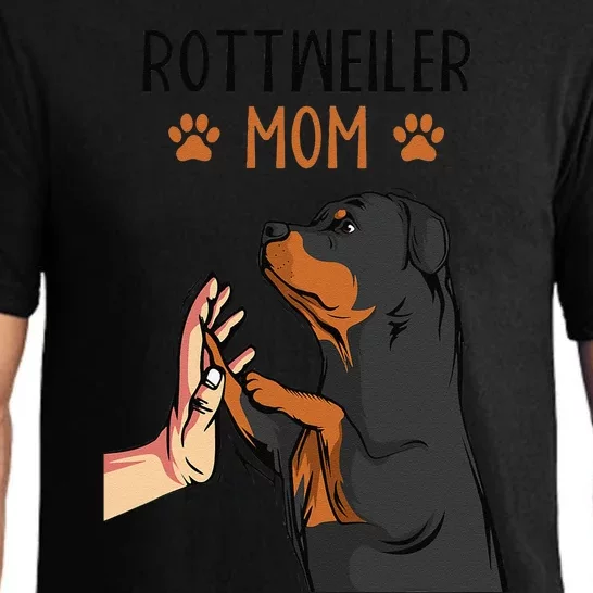 Rottweiler Mom Rottie Dog Mama Funny Mothers Day Pajama Set