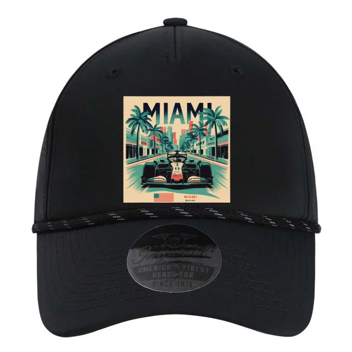 Retro Miami Racing Car Formula Racing Performance The Dyno Cap