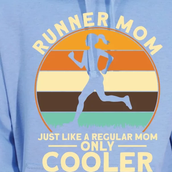 Runner Moms Runner Mom Just Like A Regular Mom Marathon Moms Gift Unisex Surf Hoodie