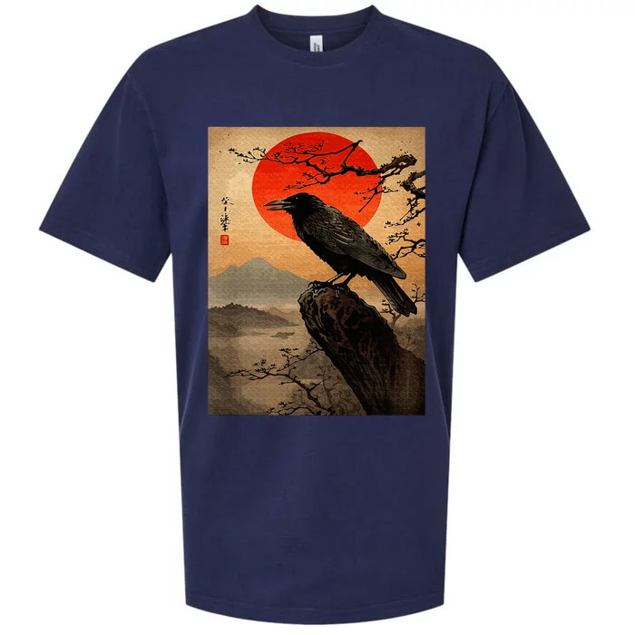 Red Moon Raven Black Crow Sueded Cloud Jersey T-Shirt