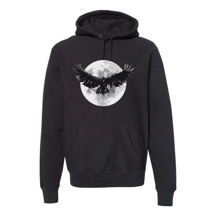 Raven Moon Premium Hoodie