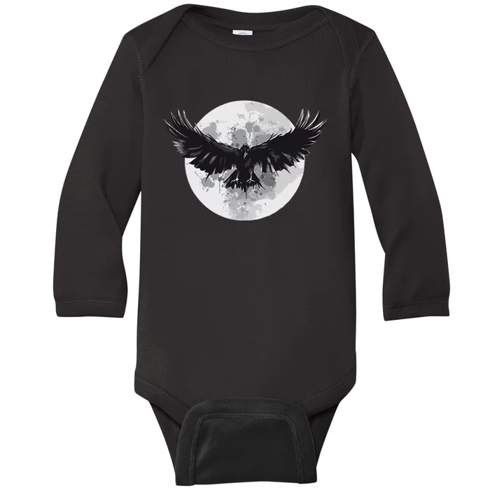 Raven Moon Baby Long Sleeve Bodysuit