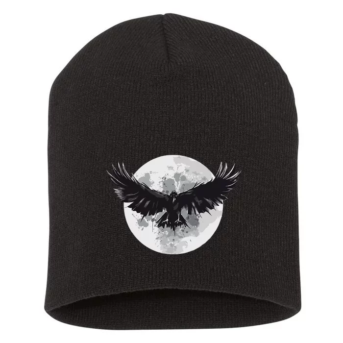 Raven Moon Short Acrylic Beanie